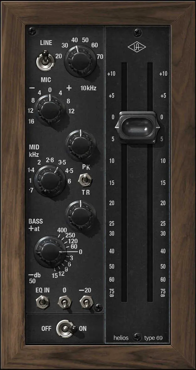 Universal Audio Helios Type 69 EQ and PreAmp